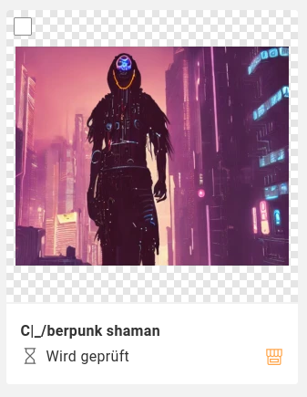 AI created cyberpunk shaman